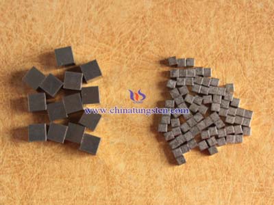 military tungsten alloy cube picture